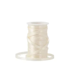 Geschenkband Satin, Creme, 3mm X 10m