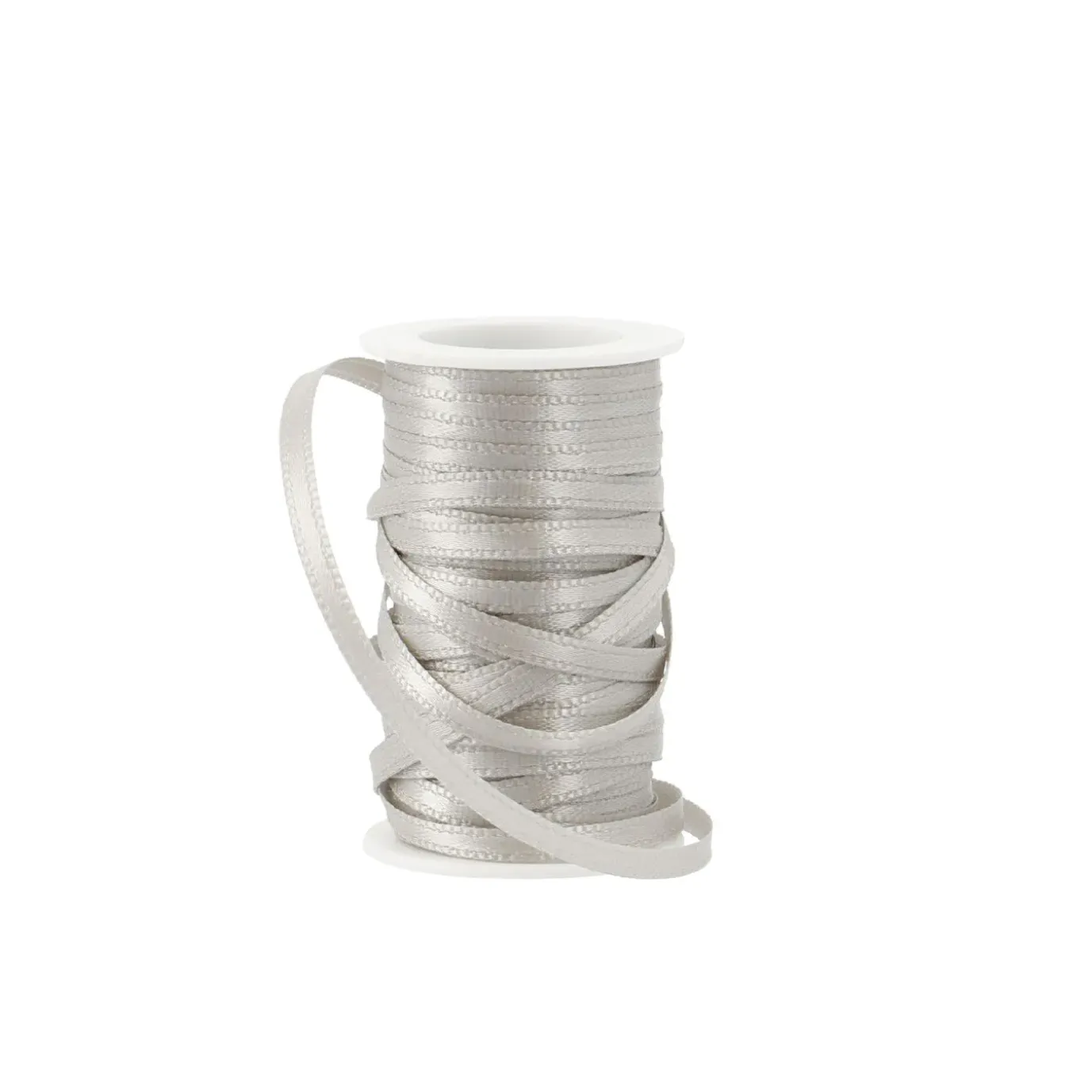 Geschenkband Satin, Silber, 3mm X 10m