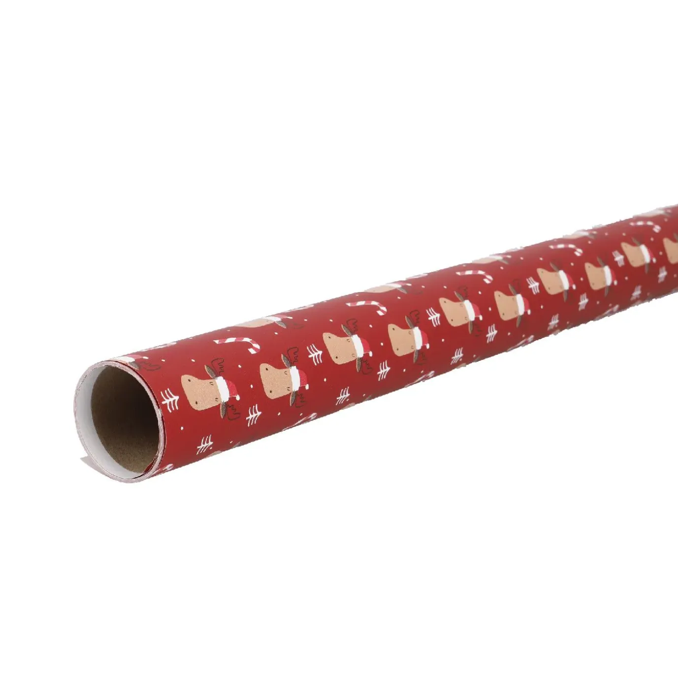 Geschenkpapier Mix, Elch/rot, 2 M