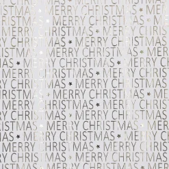 Geschenkpapier Prägung/Schrift, Creme/gold, 2 M