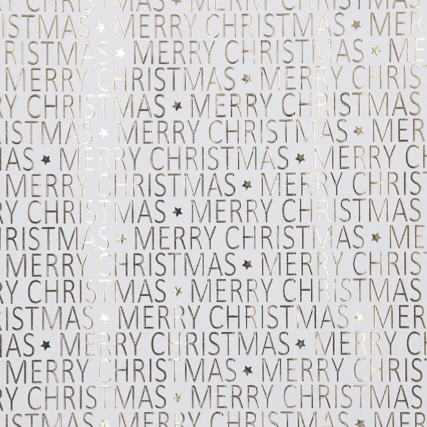 Geschenkpapier Prägung/Schrift, Creme/gold, 2 M