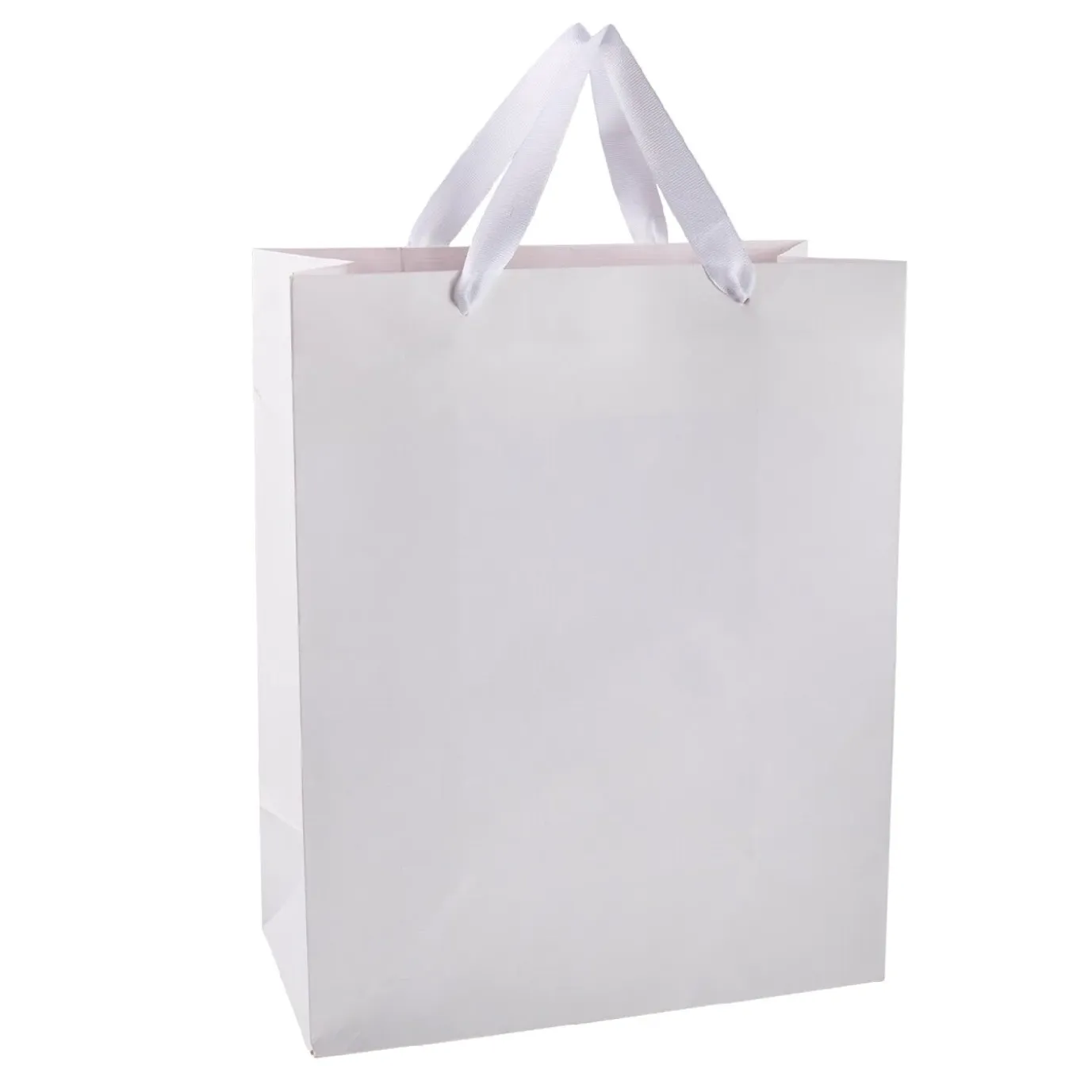 Geschenktüte Edel, Weiß, 26 X 32 Cm