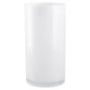Glas-Vase Zylinder/Opal, Weiß, 12 X 24 Cm