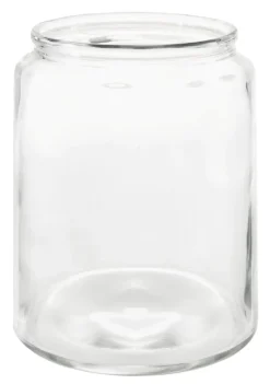 Glas-Windlicht Zylinder, Dick, 19 X 24 Cm