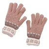Handschuhe Schneeflocke, Rosa