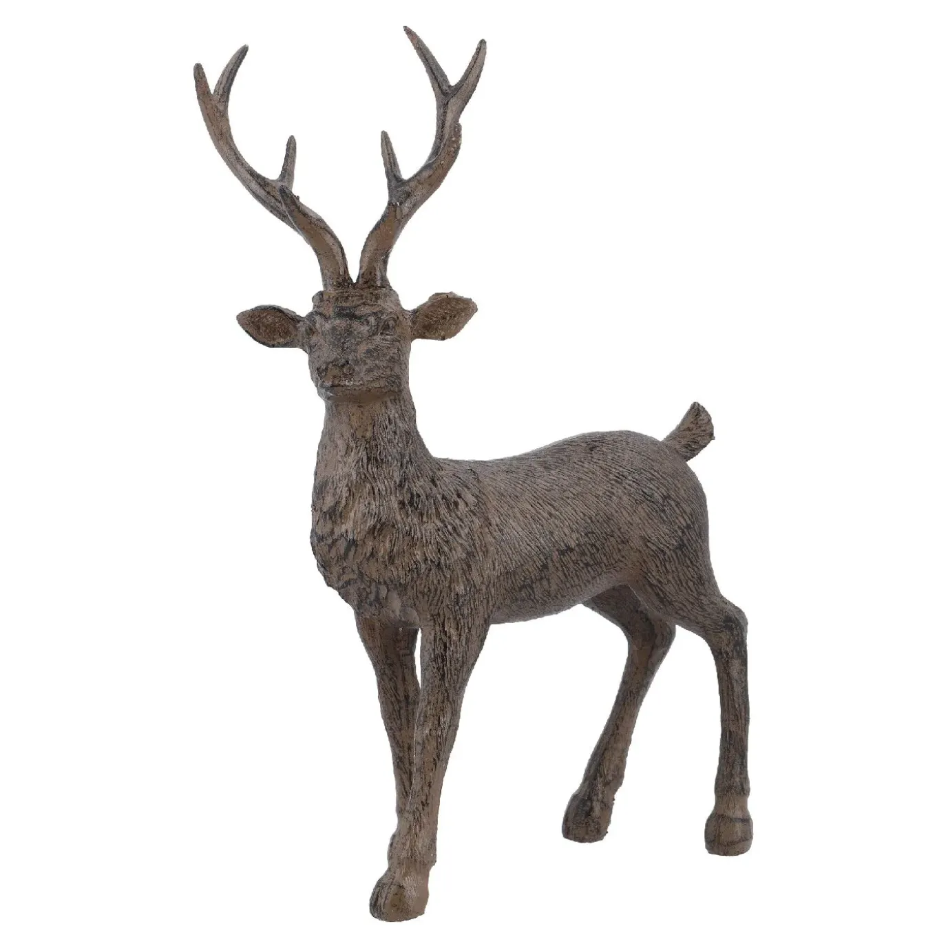 Hirsch Antik, Struktur/stehend, 20 Cm