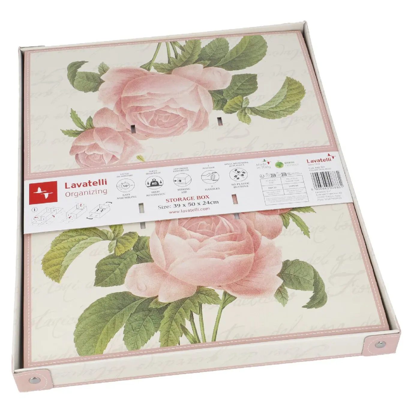 Karton Motiv, Rose, 39 X 50 Cm