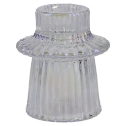 Kerzenständer Stabkerze/Mini, Ring/rund/irisierend