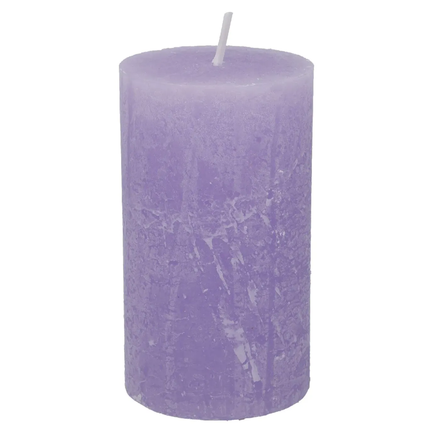 Kerze Rustik, Lara, Lavendel, 12 Cm