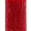 Kerze Rustik, Lara, Rot, 12 Cm