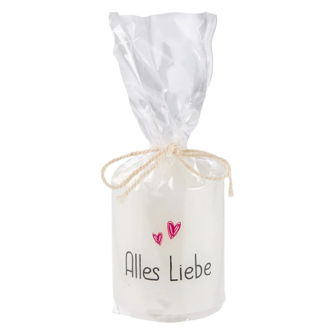 Kerze Spruch, Alles Liebe, 6 X 8 Cm