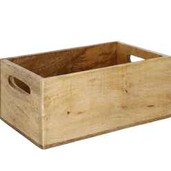Kiste Mit Griff, Mangoholz, 26 X 16 Cm