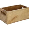 Kiste Mit Griff, Mangoholz, 21 X 12 Cm