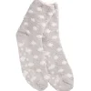 Kuschelsocken Anti-Rutsch, Punkte/flieder