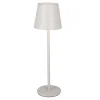 LED-Tischlampe Akku, Grau, 37 Cm