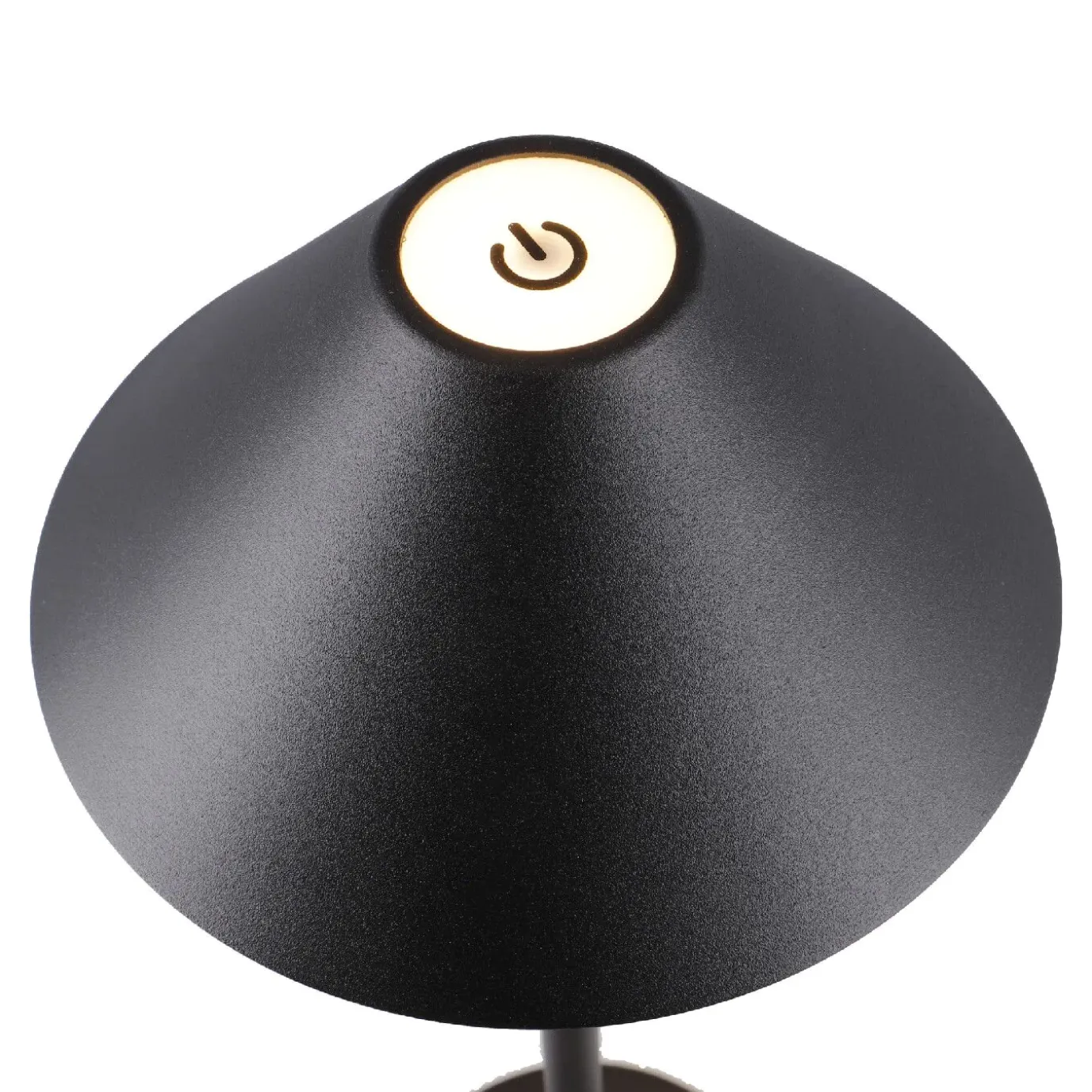 LED-Tischlampe Schirm, Schwarz, 34 Cm