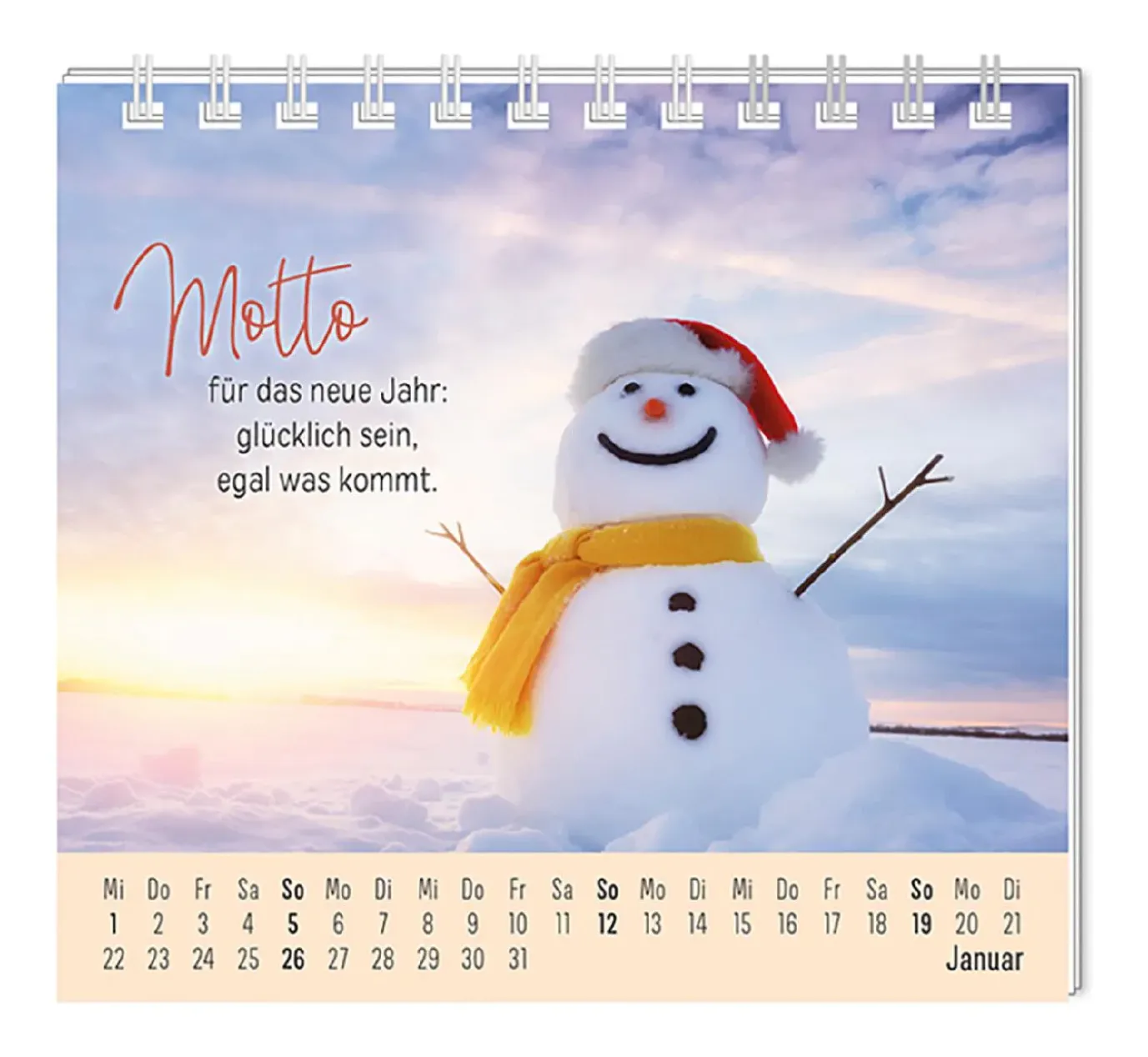Mini-Tischkalender 2025, Eine Extraportion Glück