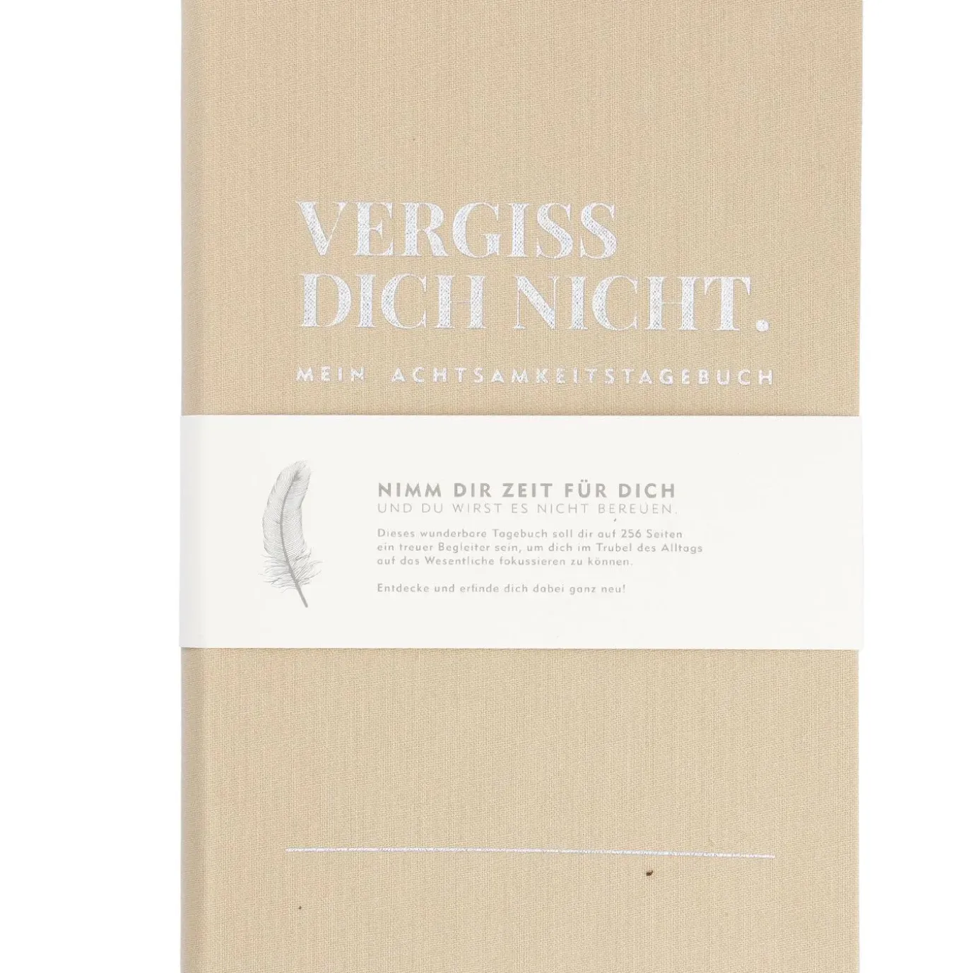 Notizbuch Achtsamkeit, Vergiss Dich Nicht, Sand