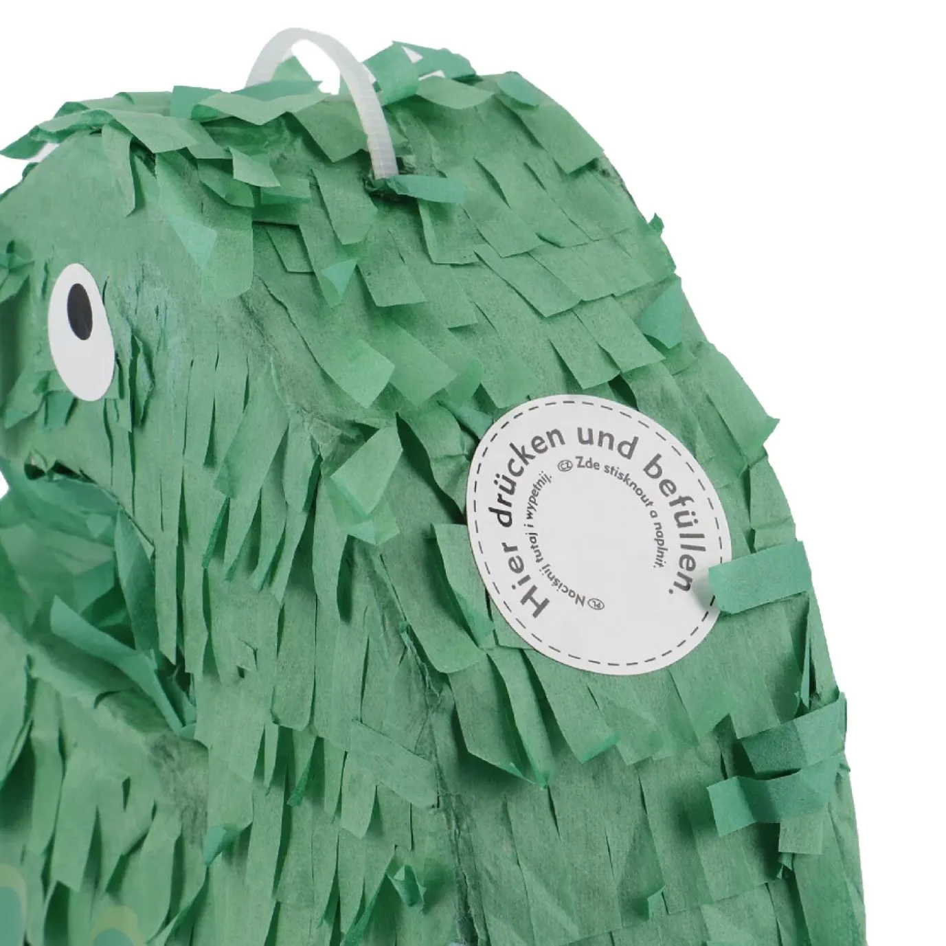 Pinata Mini, Dino/grün, Höhe 16 Cm