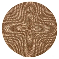 Platzset Olana, Rund/braun, 38 Cm
