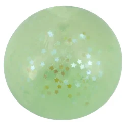 Quetschball Glitter/Maltose, Grün, 6 Cm