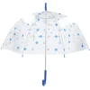 Regenschirm Transparent, Dots, Blau, 82 Cm