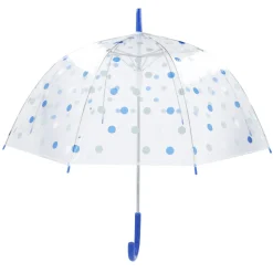 Regenschirm Transparent, Dots, Blau, 82 Cm