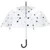 Regenschirm Transparent, Dots, Schwarz, 82 Cm
