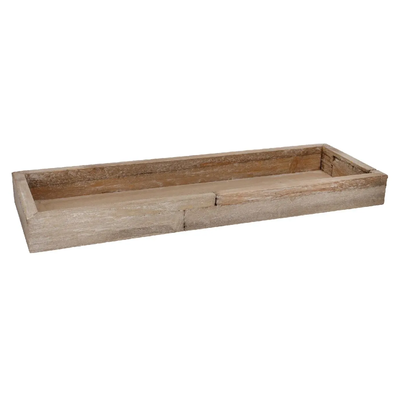 Schale Altholz, Grau-gewischt, 45 X 15 X 4 Cm