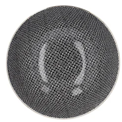 Schale China, Groß, Schwarz/weiß, Perlen