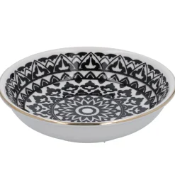Schale China, Klein, Schwarz/weiß, Orient