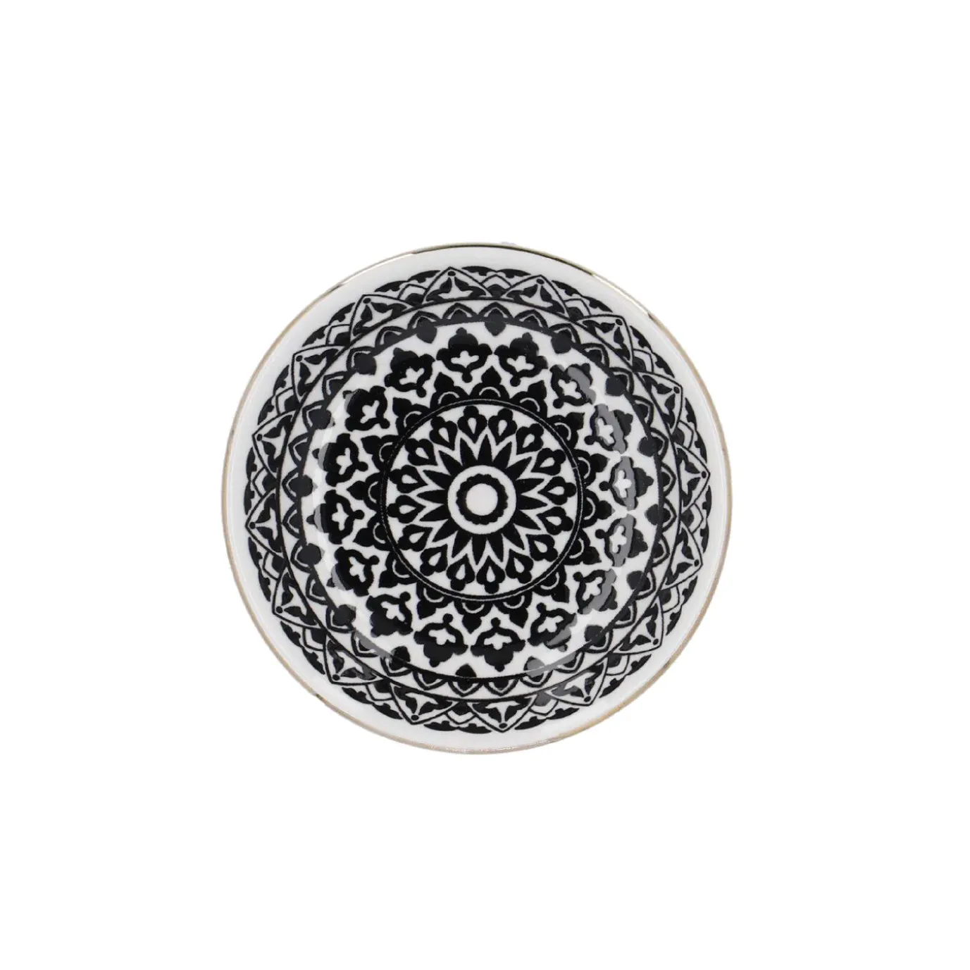 Schale China, Klein, Schwarz/weiß, Orient