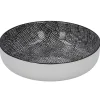 Schale China Mit Rand, Striche, Schw/wss, 17 Cm