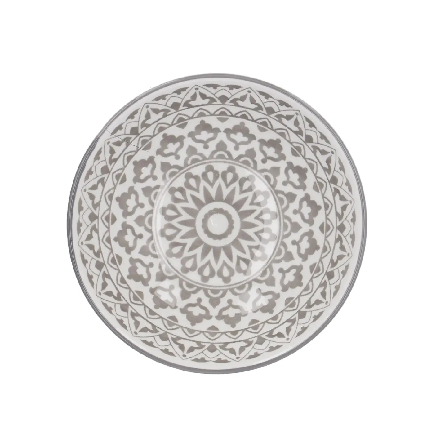 Schale China, Tief, Orient, Dunkelgrau/wss, 13 Cm