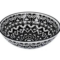Schale China, Tief, Orient, Schw/wss, 13 Cm