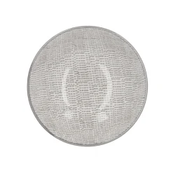 Schale China, Tief, Striche, Dunkelgrau/wss, 13 Cm