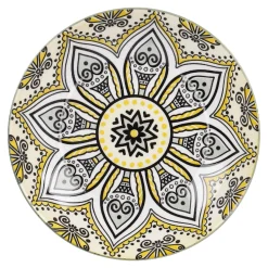 Schale Lisa, Flach, Gelb, 20 Cm