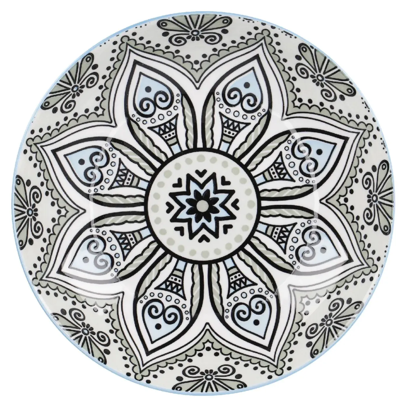 Schale Lisa, Flach, Grün, 20 Cm