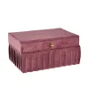 Schmuckbox Edel, Dunkelpink, 18 Cm