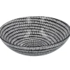 Schüssel China, Flach, Stäbchen/Kreis, Schw/wss, 23 Cm