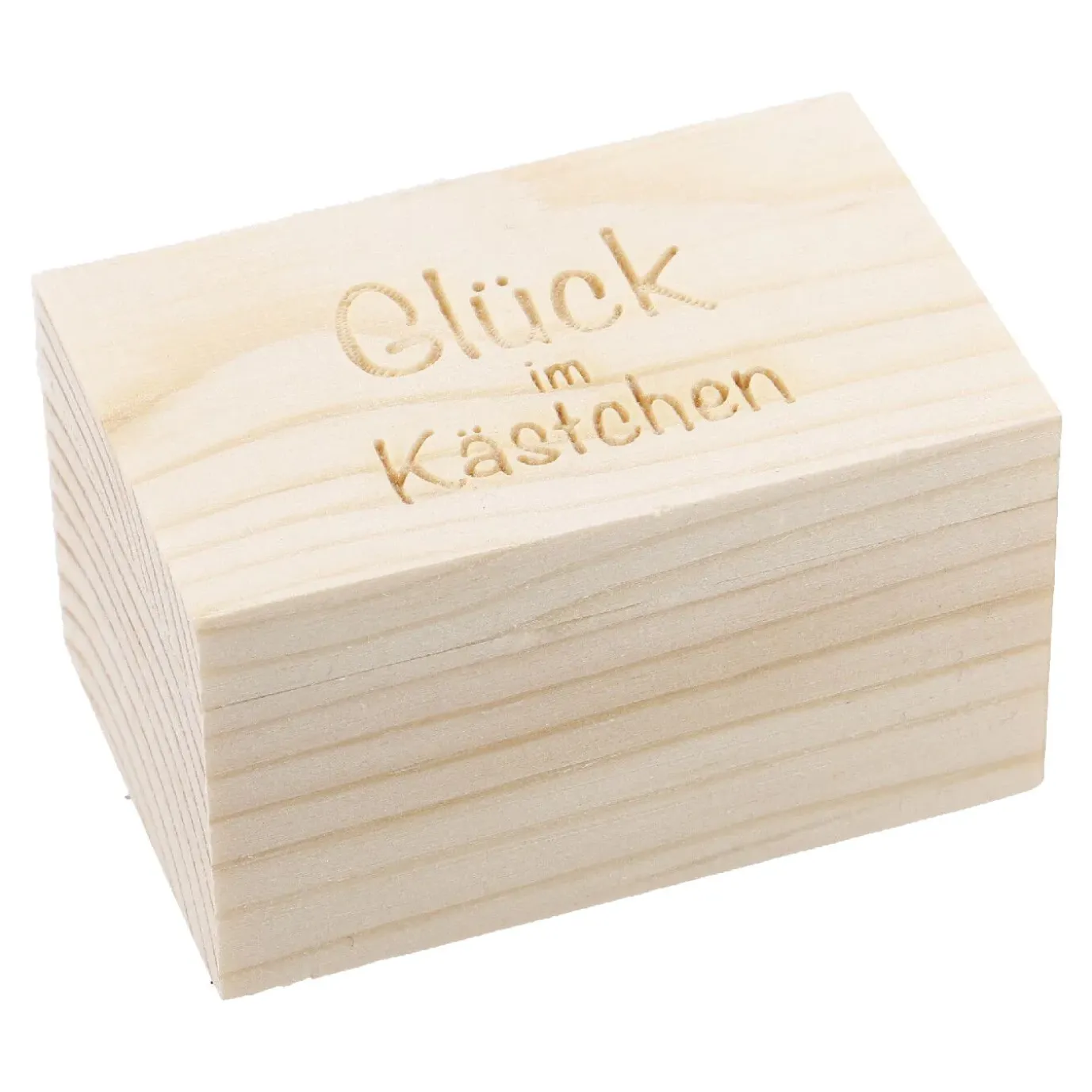 Schwein In Holzbox, 5 Cm