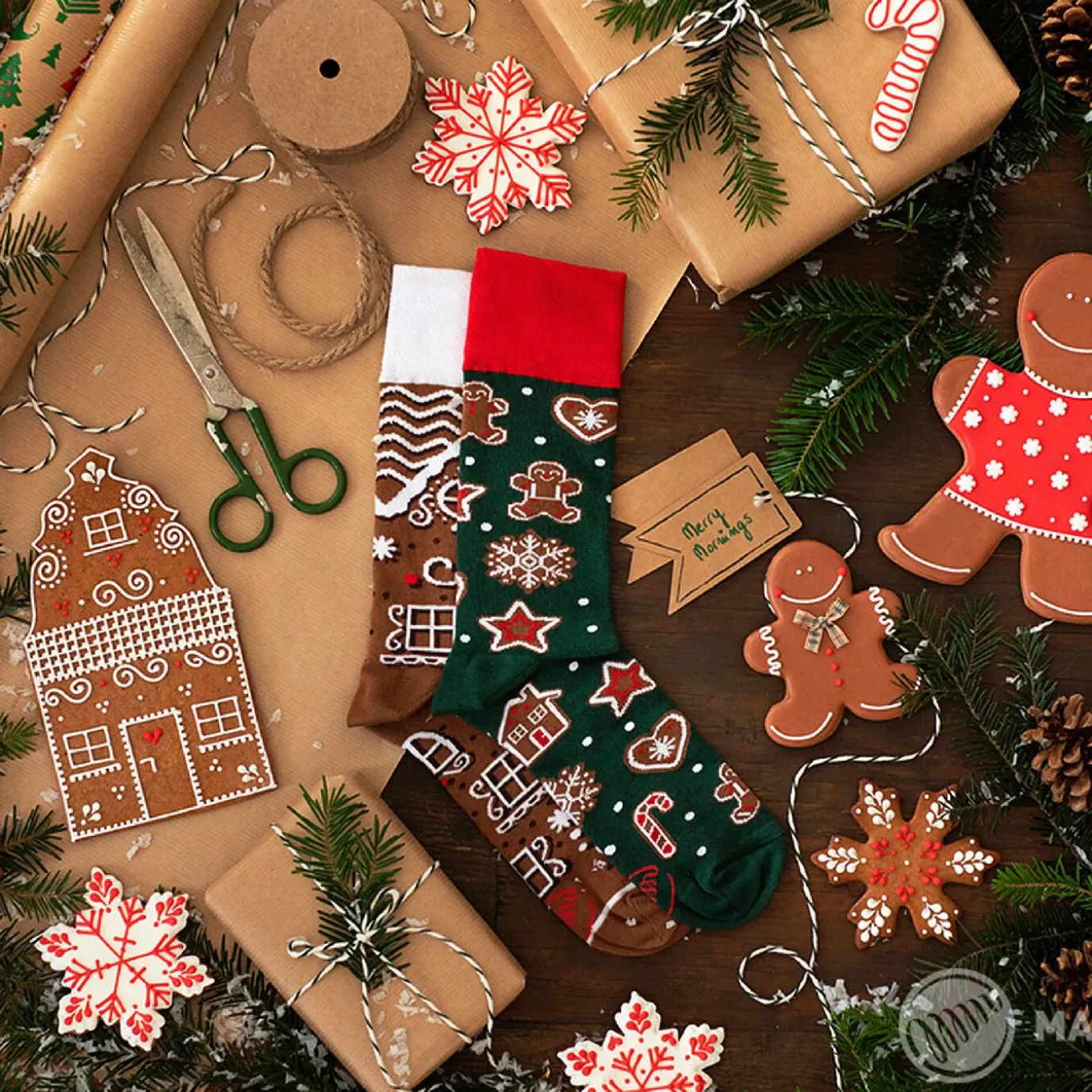 Socken Xmas, Lebkuchen, Gr. 39-42