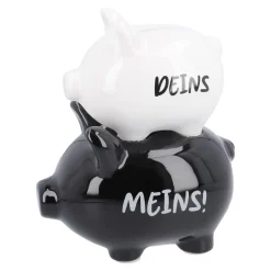 Spardose 2er Schwein, Deins/Meins