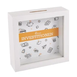 Spardose Investitionen, 12 Cm