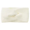 Stirnband Melange Mit Knoten, Offwhite