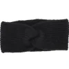 Stirnband Melange Mit Knoten, Schwarz