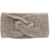 Stirnband Melange Mit Knoten, Beige