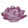 Teelichthalter Lotus, Lila, 11 X 5.5 Cm