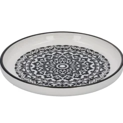 Teller China, Orient, Schw/wss, 16.5 Cm