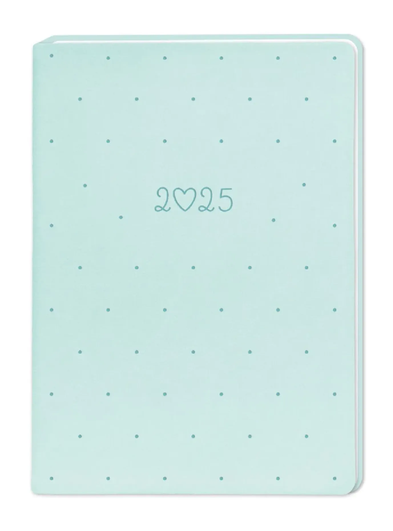 Terminplaner Lederlook, 2025, Mint